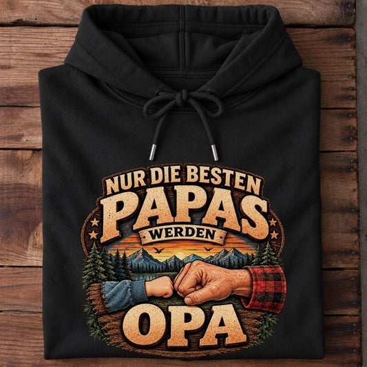 Premium Hoodie „Nur die besten Papas werden Opa“
