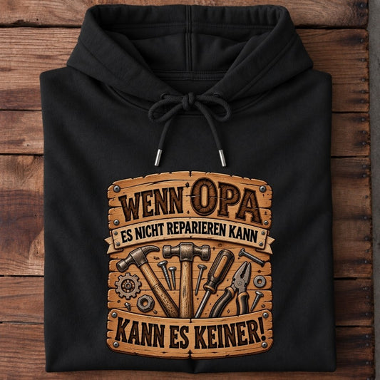 Premium Hoodie „Wenn Opa es nicht reparieren kann“