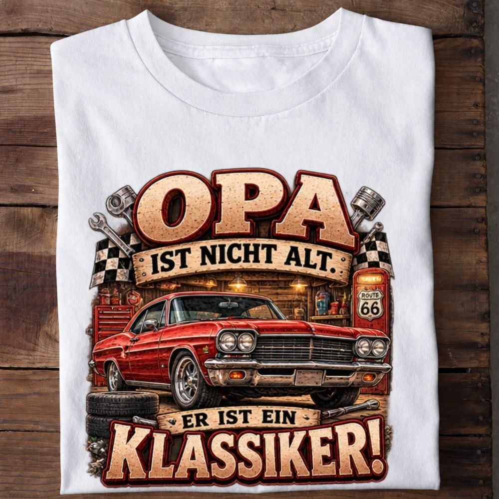 Premium Shirt „Opa - ein Klassiker!“