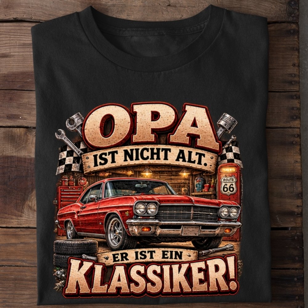 Premium Shirt „Opa - ein Klassiker!“