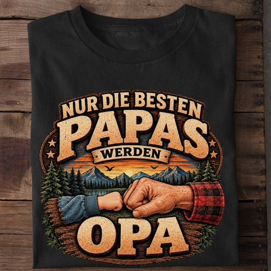 Premium Shirt „Nur die besten Papas werden Opa“
