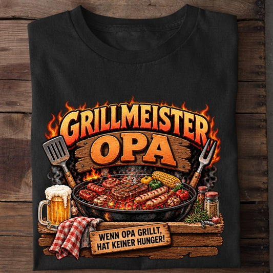 Premium Shirt „Grillmeister Opa“