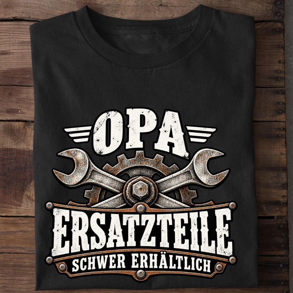 Premium Shirt "Opa - Ersatzteile"