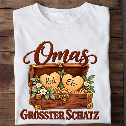 Personalisiertes Shirt "Omas größter Schatz"
