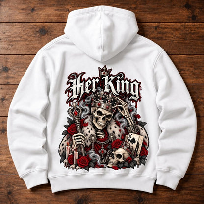 Halloween Hoodie - Her King (Gothic Couple)