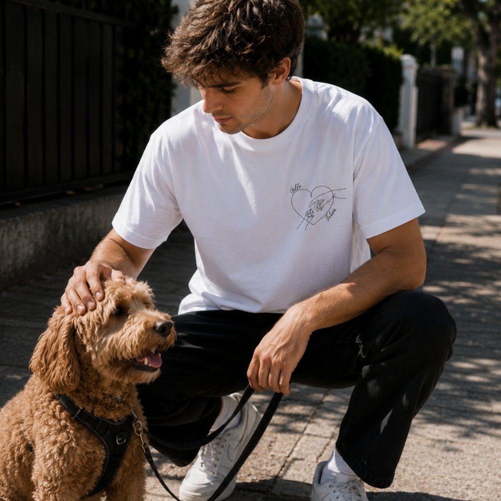 Personalisiertes Shirt "Heartline Pet Art"
