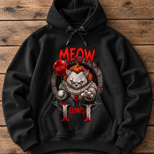 Premium Hoodie „Meow Floats"