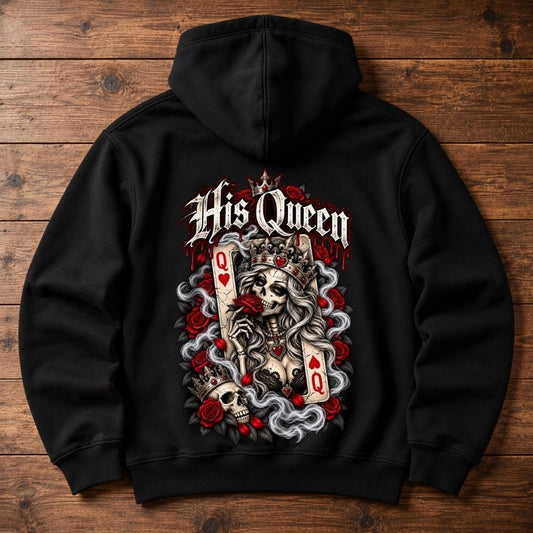 Premium Hoodie „His Queen" (Pärchen-Set)