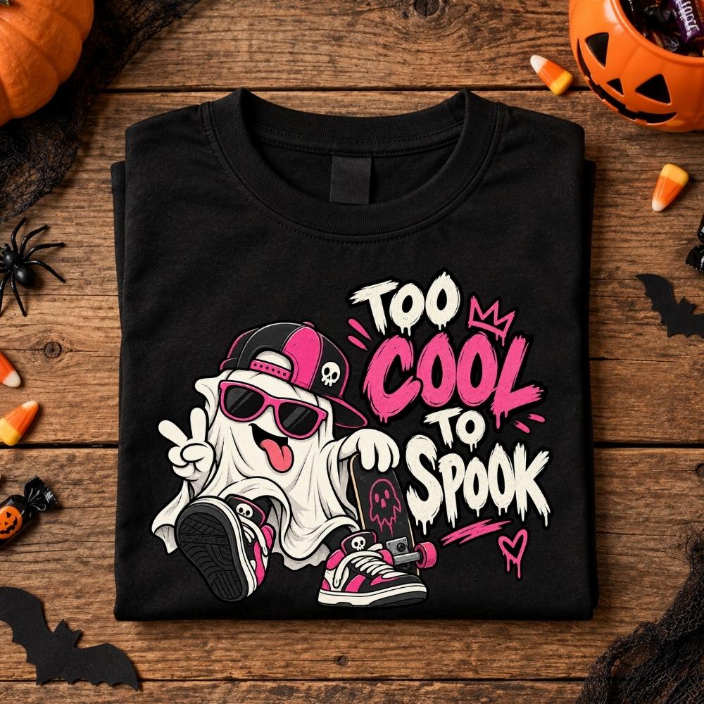 Kids Halloween Shirt - Too Cool to Spook