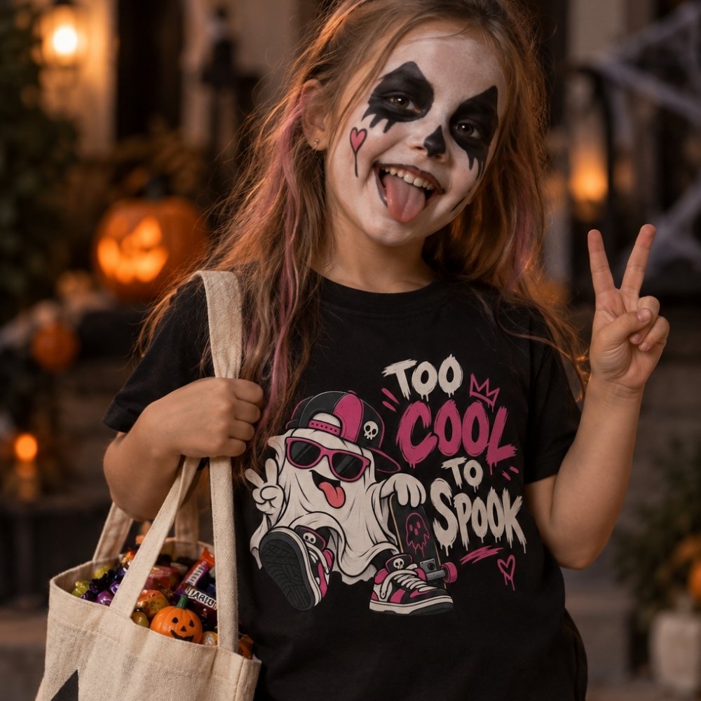 Kids Halloween Shirt - Too Cool to Spook