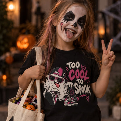 Kids Halloween Shirt - Too Cool to Spook