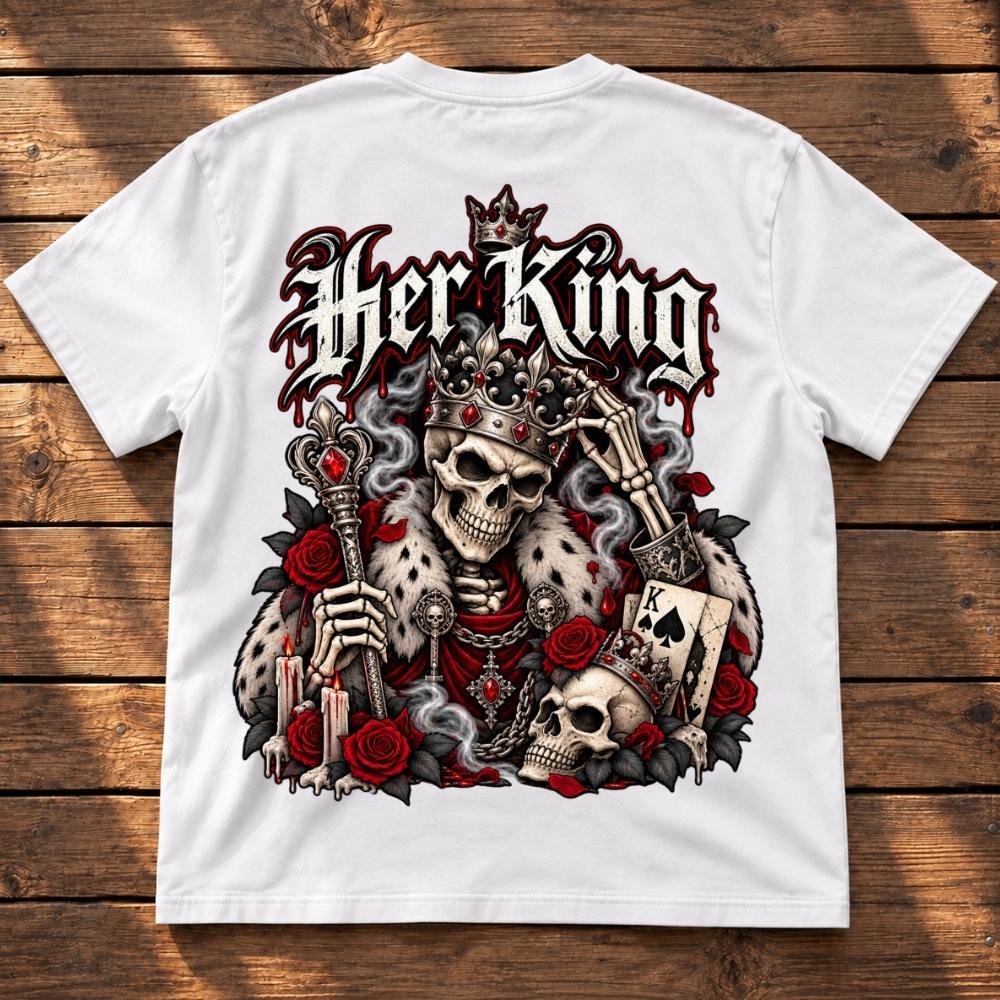 Halloween Shirt - Her King (Gothic Couple)