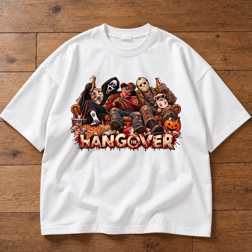 Halloween Oversized Shirt  - Hangover Horror Crew