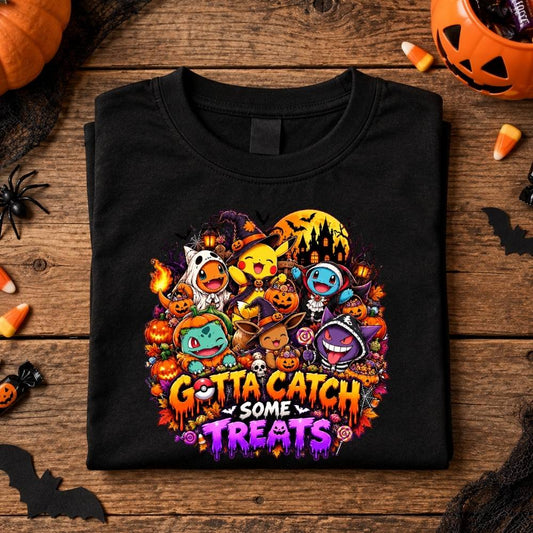Halloween Shirt Kids -  Gotta Catch Some Treats