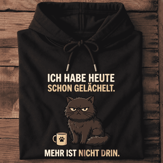 Premium Hoodie "Heute schon gelächelt."