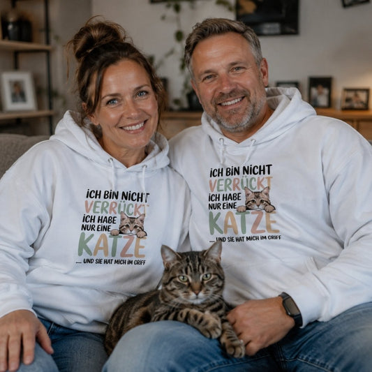 Premium Hoodie - "Nicht verrückt"