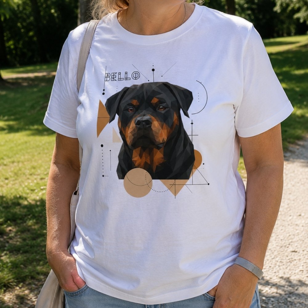 Personalized "Geometric Dog" Shirt