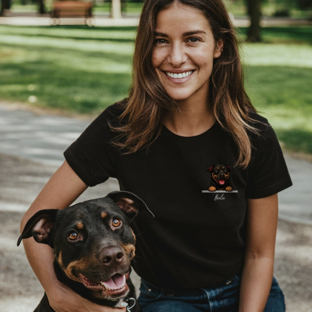 Personalisiertes Shirt "Cartoon Hund"