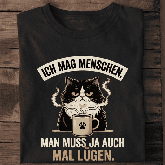 Premium Shirt " Ich mag Menschen."