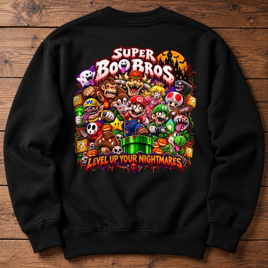Halloween Sweatshirt - Super Boo Bros