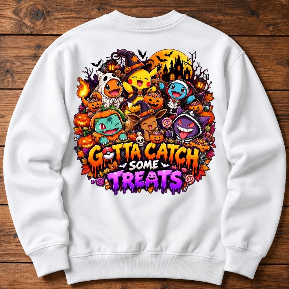 Halloween Sweatshirt - Gotta Catch Some Treats