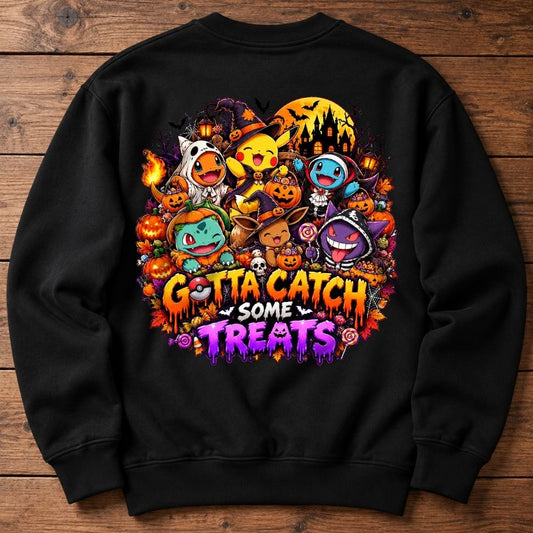 Halloween Sweatshirt - Gotta Catch Some Treats