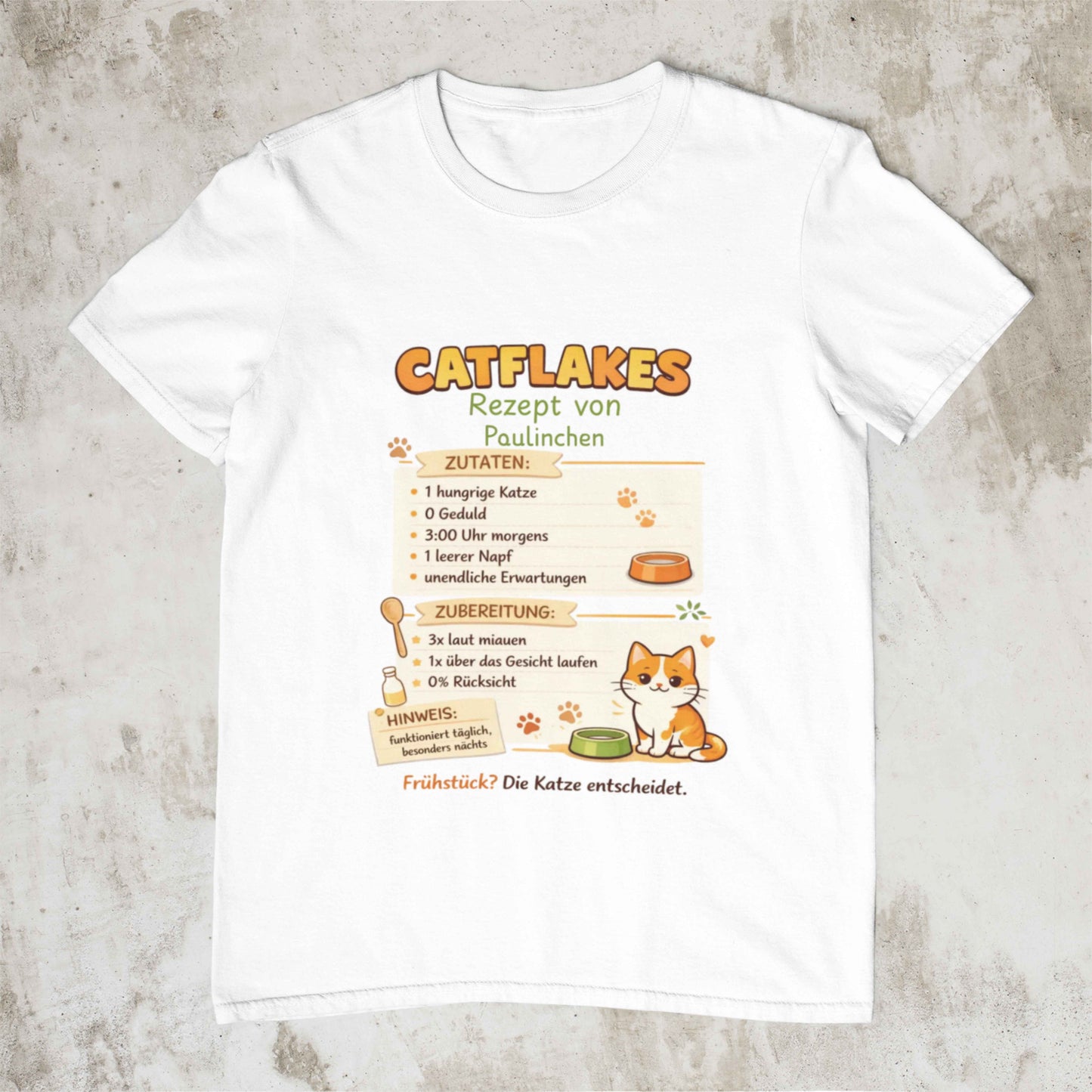 Cat Recipe Shirt Unisex