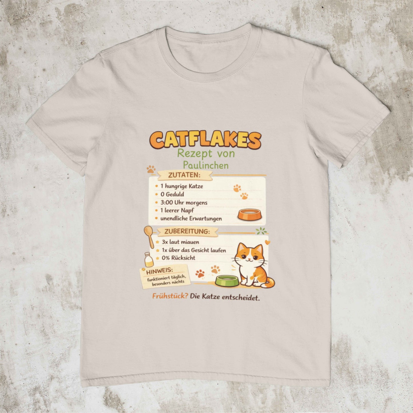 Cat Recipe Shirt Unisex