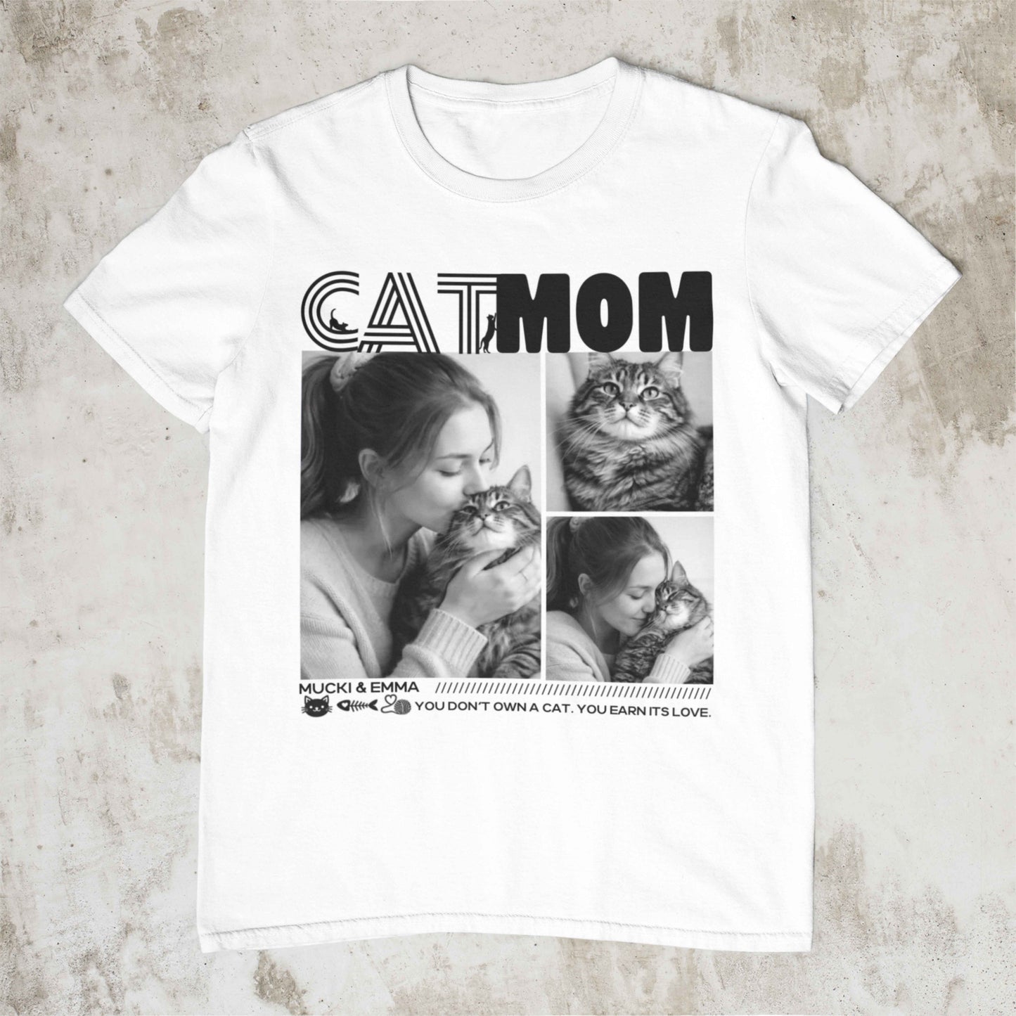 Personalized "Cat Mom" Shirt
